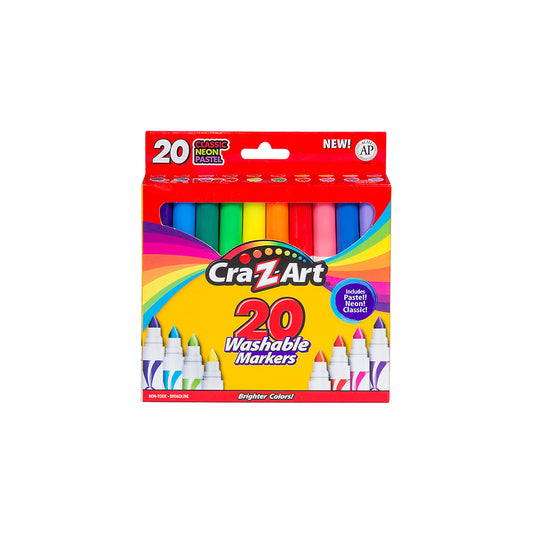 20ct Washeable Broadline Markers