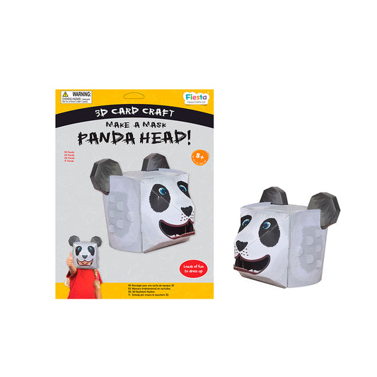 Panda 3D Mask Card Craft