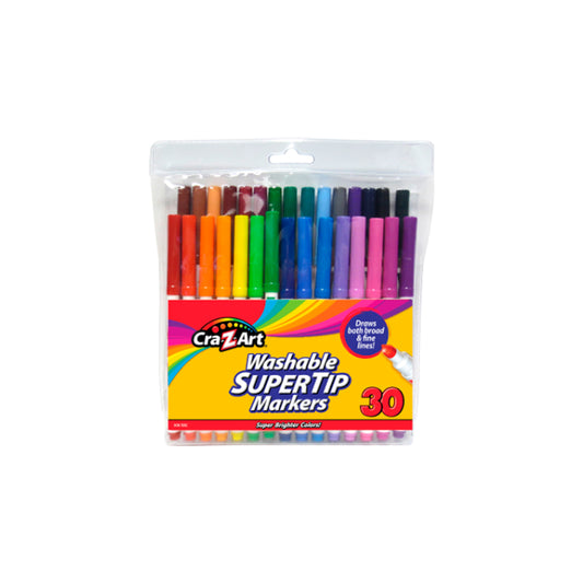30ct Washable Super Tip Markers