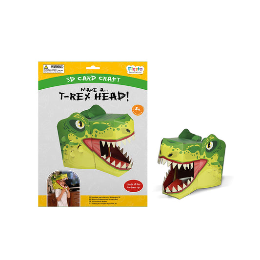 T-Rex 3D Mask Card Craft