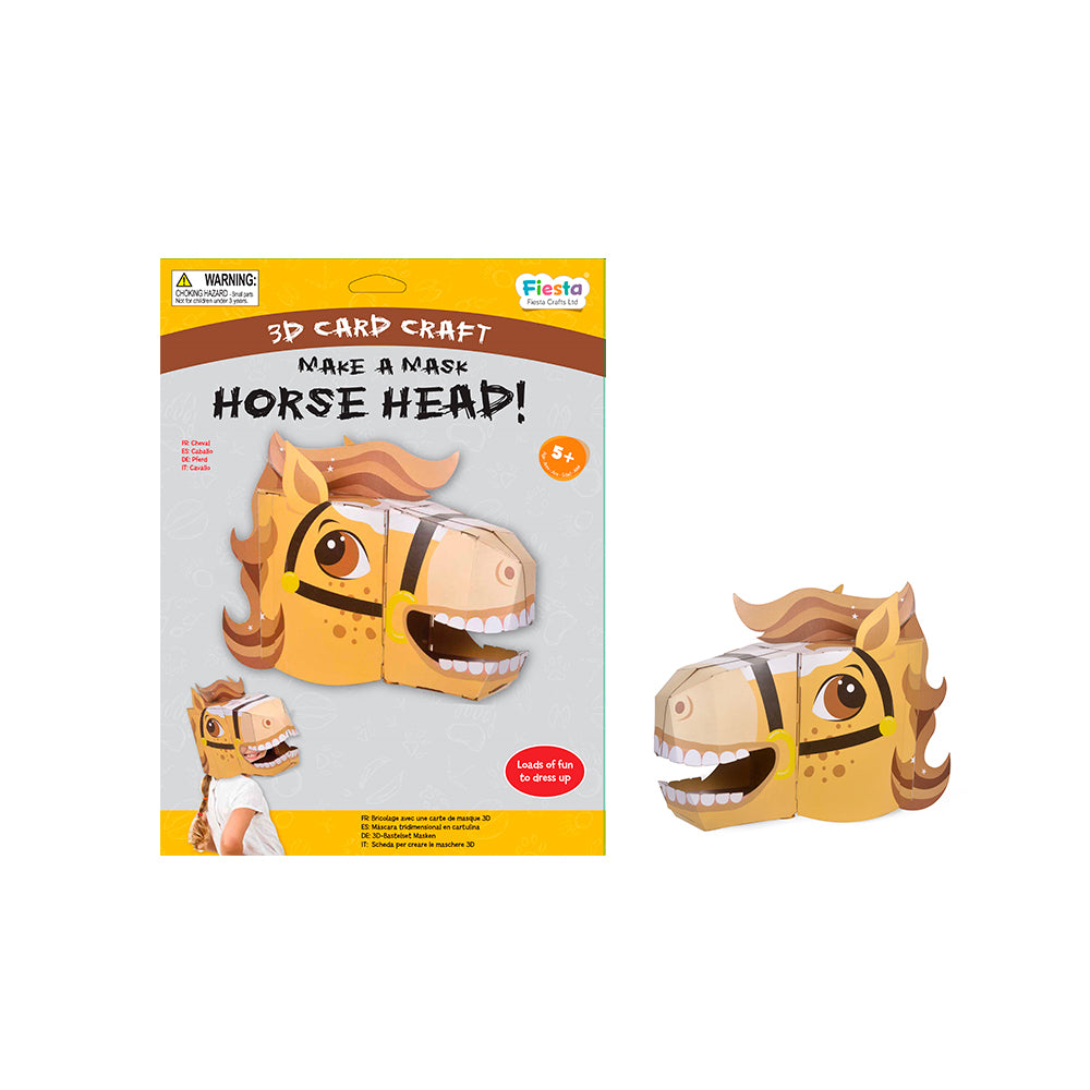 Horse 3D Mask Card Craft