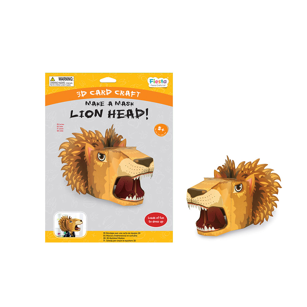 Lion 3D Mask Card Craft