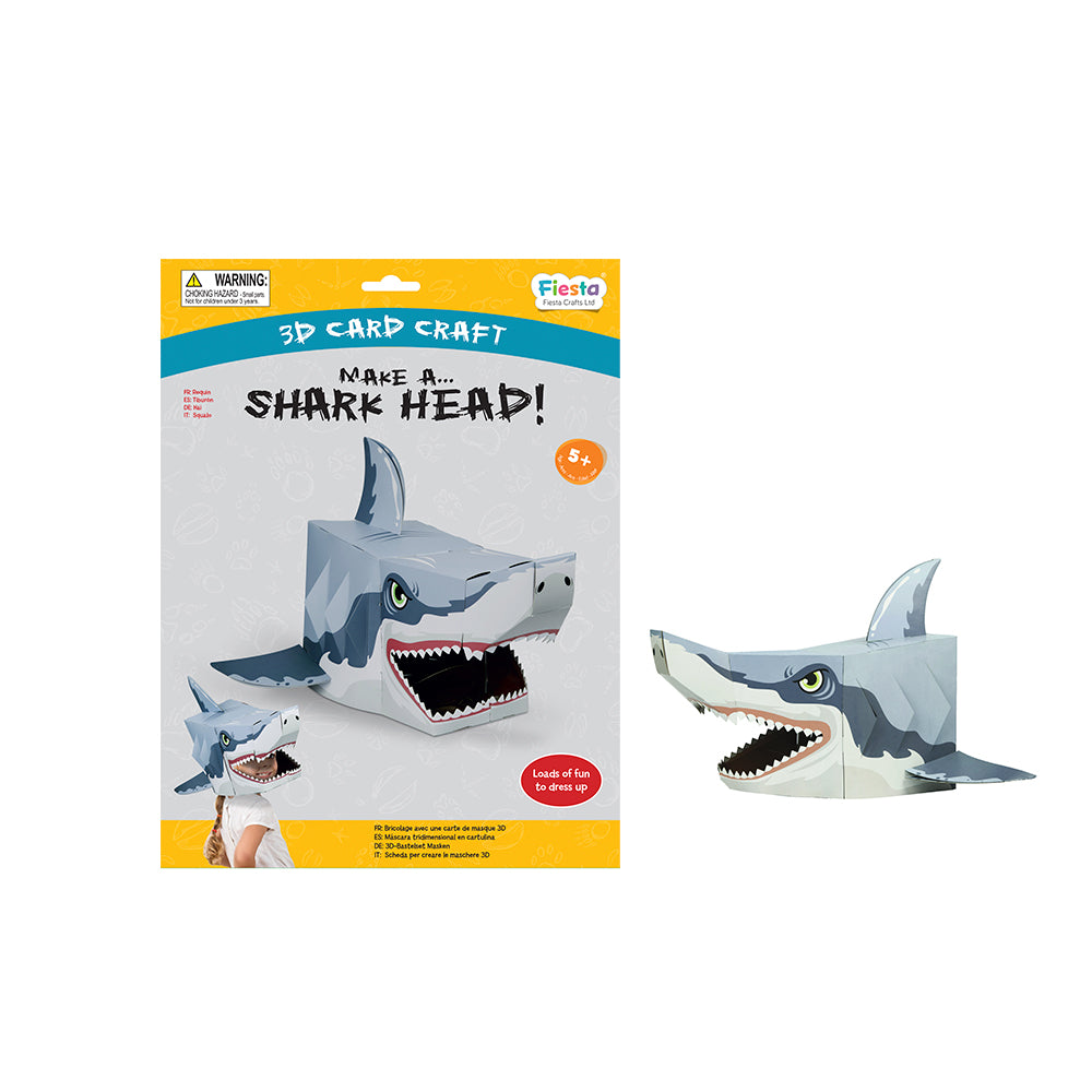 Shark 3D Mask Card Craft